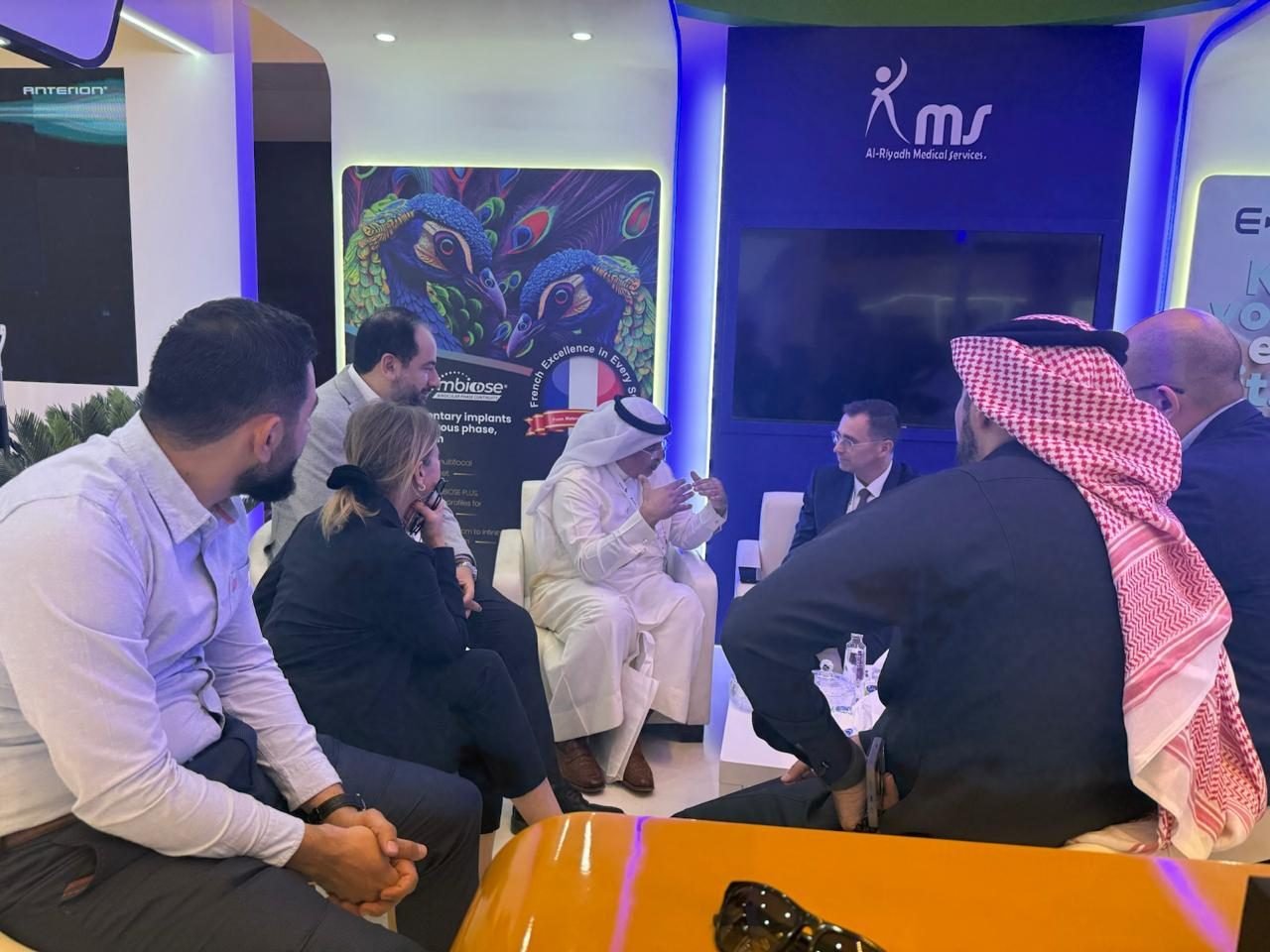 RMS team meeting eye-care specialists